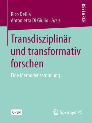 cover image of Transdisziplinär und transformativ forschen